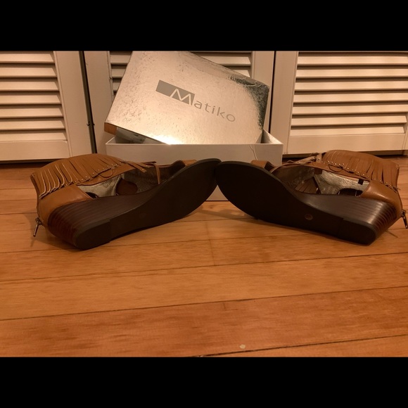 Matiko leather fringe sandals - Picture 4 of 4